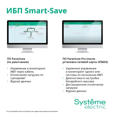 ИБП Smart-Save SMT Systeme Electric 1000 ВА RM 2U AVR 6 C13 230 В SmartSlot [SMTSE1000RMI2U]