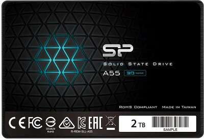 Твердотельный накопитель SATA3 2Tb [SP002TBSS3A55S25] (SSD) Silicon Power Ace A55