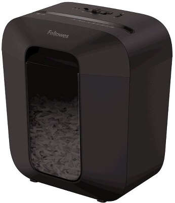 Шредер Fellowes PowerShred LX25 черный (секр.P-4) фрагменты 6лист. 11.5лтр. скрепки скобы пл.карты