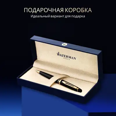 Ручка шариков. Waterman Expert 3 (CWS0951700) Black Laque GT M син. черн. подар.кор.