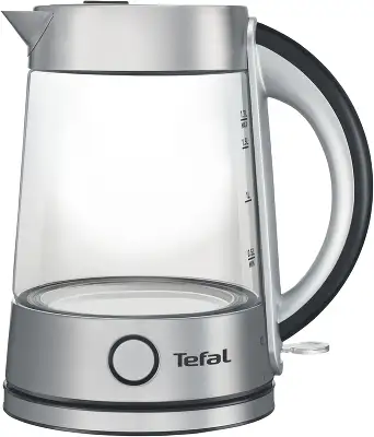 Чайник электрический Tefal KI760D30 1.7л. 2400Вт серебристый корпус: стекло/пластик (8010000023)