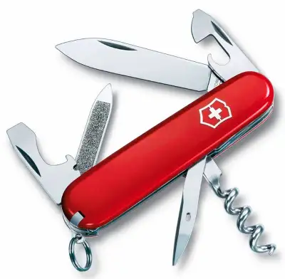 Нож перочинный Victorinox Sportsman (0.3803) 84мм 13функц. красный карт.коробка