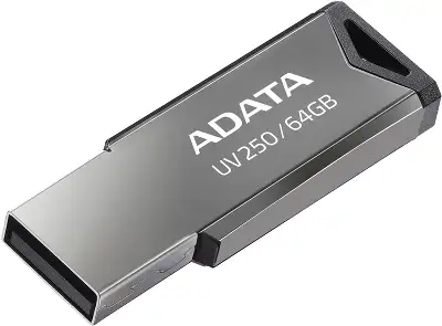 Флеш Диск A-Data 64Gb UV250 AUV250-64G-RBK USB2.0 серебристый