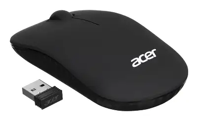 Клавиатура + мышь Acer OKR030 клав:черный мышь:черный USB беспроводная slim Multimedia (ZL.KBDEE.005)