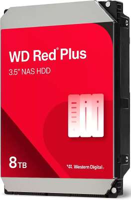 Жесткий диск SATA 6Gb/s 8Tb [WD80EFPX] (HDD) Western Digital Red Plus, 256Mb