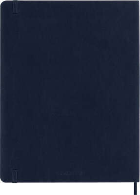 Блокнот Moleskine CLASSIC SOFT QP621B20 XLarge 190х250мм 192стр. линейка мягкая обложка синий сапфир