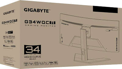 Монитор 34" Gigabyte Gaming G34WQC A-EK VA 3440x1440 HDMI, DP