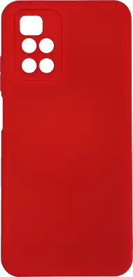 Чехол (клип-кейс) BoraSCO для Xiaomi Redmi 10 Microfiber Case красный (40472)