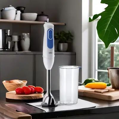 Блендер погружной Braun MQ3000 SMOOTHIE + 700Вт белый