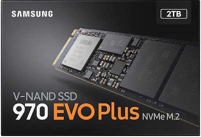 Накопитель SSD Samsung PCIe 3.0 x4 2TB MZ-V7S2T0BW 970 EVO Plus M.2 2280