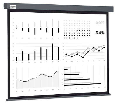 Экран Cactus 180x180см Wallscreen CS-PSW-180X180-SG 1:1 настенно-потолочный рулонный серый