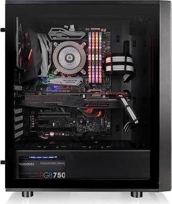 Корпус Thermaltake Versa J24 TG, черный, ATX, Без БП (CA-1L7-00M1WN-00)