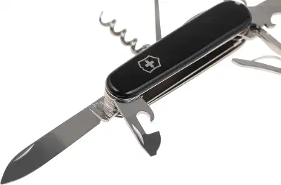 Нож перочинный Victorinox Huntsman (1.3713.3) 91мм 15функц. черный карт.коробка