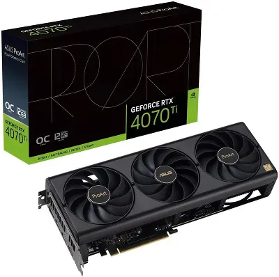 Видеокарта ASUS NVIDIA nVidia GeForce RTX 4070 ProArt OC 12Gb DDR6X PCI-E HDMI, 3DP