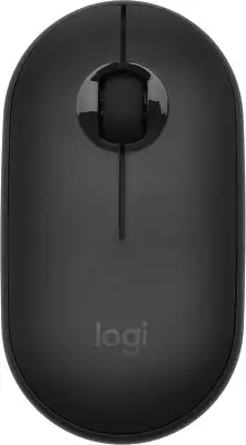 Мышь Logitech Pebble M350 темно-серый оптическая 1000dpi silent беспров. BT/Radio USB для ноутбука 3but (910-005576)