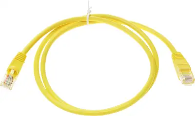 Патч-корд cat.5E molded 1м желтый RJ-45 (m)-RJ-45 (m) (упак.:1шт)