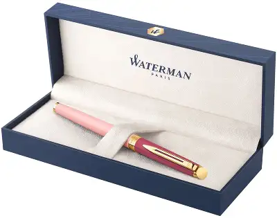 Ручка перьев. Waterman Hemisphere Colour Blocking (2179896) Pink GT сталь нержавеющая/позолота F подар.кор.