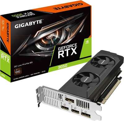 Видеокарта GIGABYTE NVIDIA nVidia GeForce RTX 3050 OC 6Gb DDR6 PCI-E 2HDMI, 2DP