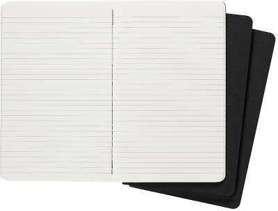 Блокнот Moleskine CAHIER JOURNAL QP316 Large 130х210мм обложка картон 80стр. линейка черный (3шт)