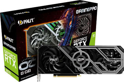 Видеокарта Palit NVIDIA GeForce RTX 3070 GAMINGPRO OC 8Gb GDDR6 PCI-E HDMI, 3DP