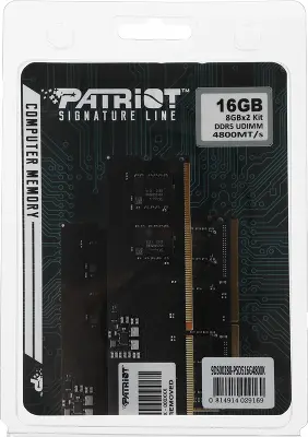 Память DDR5 2x8GB 4800MHz Patriot PSD516G4800K Signature RTL Gaming PC5-38400 CL40 DIMM 288-pin 1.1В Ret