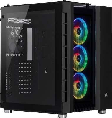 Корпус Corsair Crystal, черный, ATX, Без БП (CC-9011168-WW)