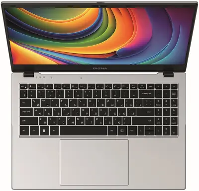 Ноутбук Digma EVE P5852 15.6" FHD IPS N200/16/512Gb SSD/W11Pro серебристый