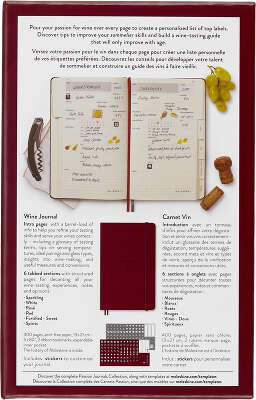 Блокнот Moleskine PASSION WINE PASWINE Large 130х210мм 400стр. подар.кор. винный