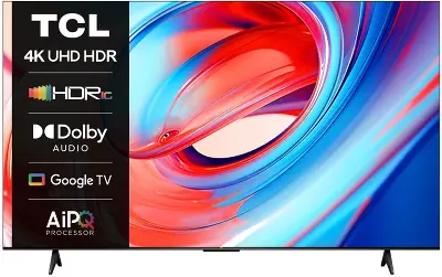 Телевизор 75" TCL 75V6B, 4K UHD, DVB-T /T2 /C, HDMIx3, USBx2, WiFi, Smart TV, черный