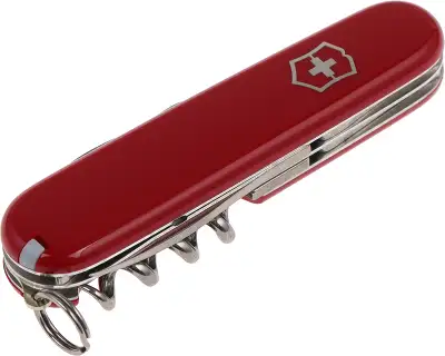 Нож перочинный Victorinox Sportsman (0.3803) 84мм 13функц. красный карт.коробка