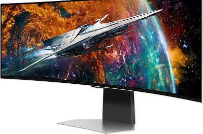 Монитор 49" Samsung Odyssey G9 S49CG954SI OLED 5120x1440 HDMI, DP, USB-Hub серебристый