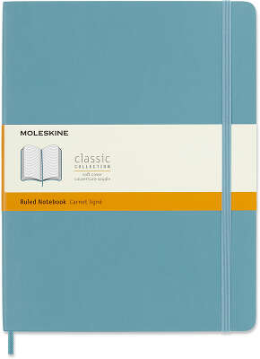 Блокнот Moleskine CLASSIC SOFT QP621B35 XLarge 190х250мм 192стр. линейка мягкая обложка голубой