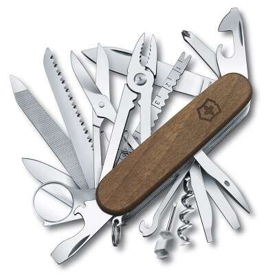 Нож перочинный Victorinox SwissChamp Wood (1.6791.63) 91мм 29функц. дерево карт.коробка