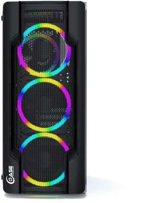 Корпус PowerCase Mistral X4 Mesh LED, черный, ATX, Без БП (CMIXB-L4)