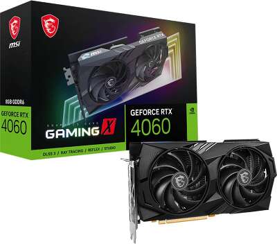 Видеокарта MSI NVIDIA nVidia GeForce RTX 4060 GAMING X 8Gb DDR6 PCI-E HDMI, 3DP