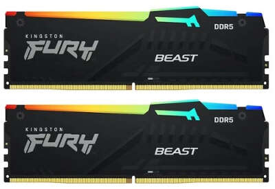 Модуль памяти DDR5 DIMM 2x8Gb DDR6000 Kingston FURY Beast RGB EXPO (KF560C36BBEAK2-16)