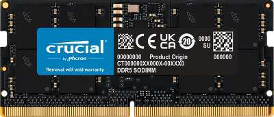 Модуль памяти DDR5 SODIMM 16Gb DDR4800 Crucial (CT16G48C40S5)