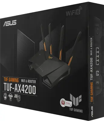 Wi-Fi роутер ASUS TUF Gaming AX4200, 802.11a/b/g/n/ac/ax, 2.4 / 5 ГГц