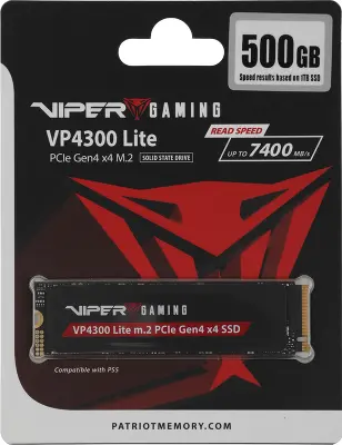 Твердотельный накопитель NVMe 500Gb [VP4300L500GM28H] (SSD) Patriot Viper VP4300 Lite