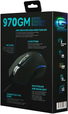 Мышь GMNG 970GM черный оптическая 7200dpi USB 11but (1533177)