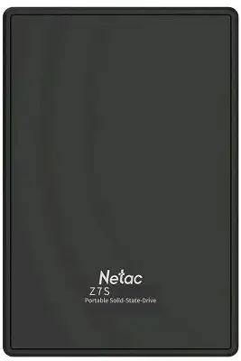 Накопитель SSD Netac USB-C 2000Gb NT01Z7S-002T-32BK Z7S 2.5" черный