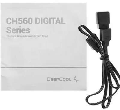 Корпус Deepcool CH560 DIGITAL, белый, EATX, без БП (R-CH560-WHAPE4D-G-1)