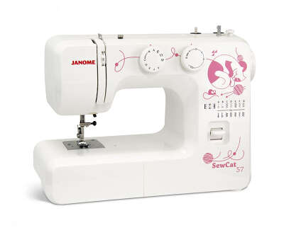 Швейная машина Janome Sew Cat 57 белый/рисунок