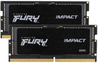 Набор памяти DDR5 SODIMM 2x32Gb DDR4800 Kingston FURY Impact (KF548S38IBK2-64)