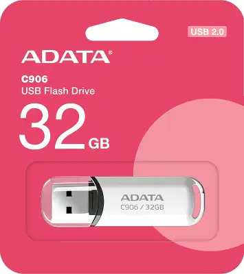 Флеш Диск A-Data 32Gb Classic C906 AC906-32G-RWH USB2.0 белый