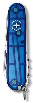 Нож перочинный Victorinox Climber (1.3703.T2) 91мм 14функц. синий полупрозрачный карт.коробка