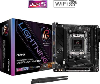 Материнская плата mini-ITX LGAAM5 ASRock B650I LIGHTNING WIFI