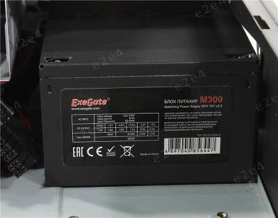 Корпус ExeGate MI-209, черный, mATX, 300W (EX268698RUS)