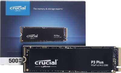 Твердотельный накопитель NVMe 512Gb [CT500P3PSSD8] (SSD) Crucial P3 Plus