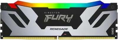 Модуль памяти DDR5 DIMM 16Gb DDR7200 Kingston FURY Renegade Silver RGB (KF572C38RSA-16)